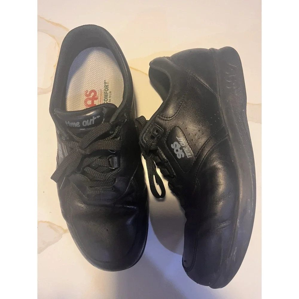 SAS Time Out Shoes Black Low Top Size 8 M
